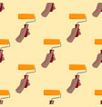 Hand with paint roller construction tool vector image
