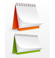 Blank desktop calendars vector image