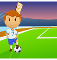 Soccer player vector image