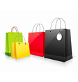 Shopping colorful paper bag vector image