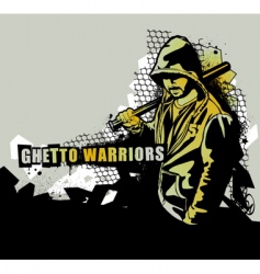 Ghetto warriors vector image