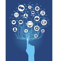 Internet concept vector image