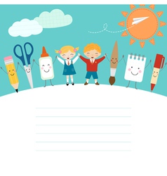 Back to school vector image