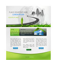 Web page design vector image
