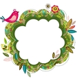 Greeting card with bird vector image