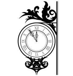 Street clock vector image
