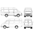 Mini bus vector image