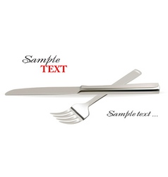 Knife and fork vector image