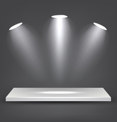 White Shelf White Shelf vector image