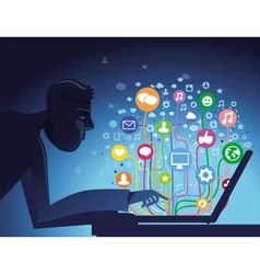Internet concept vector image