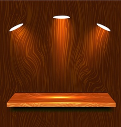 Wooden Shelf vector image