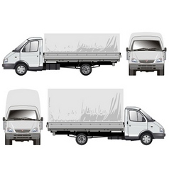 Delivery cargo truck vector image