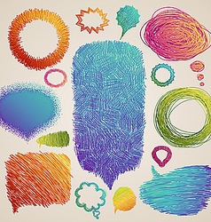 Speech and thought bubbles vector image