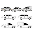 Various car modifications vector image