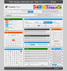 Web design elements vector image