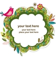 Greeting card with bird vector image