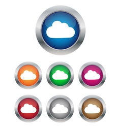 Cloud buttons Cloud buttons vector image