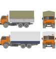 Heavy truck vector image