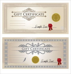 Certificate frame vector image