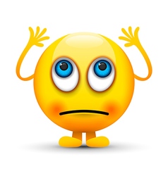 Download Rolling eyes emoji character Royalty Free Vector Image