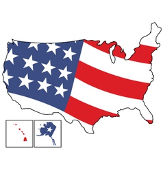 American map vector image