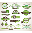 Organic and Genuine Product Labels vector image