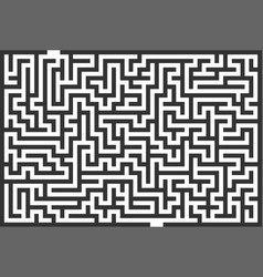 Simple black and white maze Royalty Free Vector Image