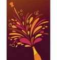 Champagne vector image