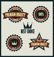 Premium quality labels best choice vector image