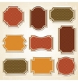 Retro Labels Stickers Set vector image