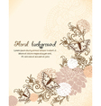 Floral background vector image
