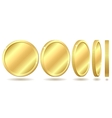 Golden coin vector image