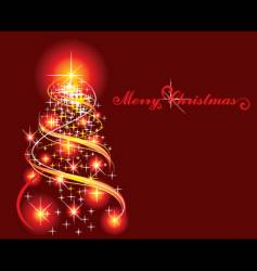 Christmas tree vector image