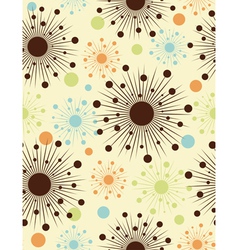 Abstract retro dots - seamless pattern vector image