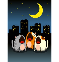 Cat song vector image