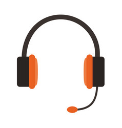 Isolated headset icon image Isolated headset icon image vector image
