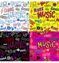 Seamless sketchy backgrounds vector image