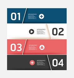 Modern Design template used for number banner vector image