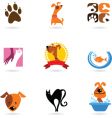 Dog cat pets vector image