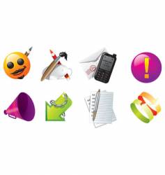 Web icon set vector image