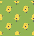 Seamless pattern with cartoon yellow chicks Seamless pattern with cartoon yellow chicks vector image