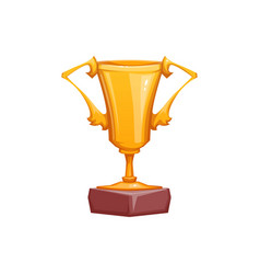 Gold goblet isolated on white background Gold goblet isolated on white background vector image