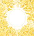 Floral frame with chrysanthemum vector image