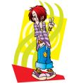 Teenager illustration vector image