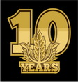 LaurelNew New 10 GODINA resize vector image