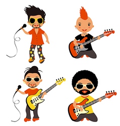 Rockstars set vector image