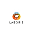 Shopping cart logo Shop sale discount store Shopping cart logo Shop sale discount store vector image