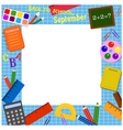 School border frame vector image