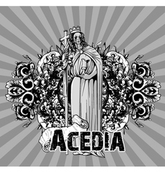 Dark gothic background vector image