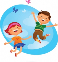 Children at play vector image
